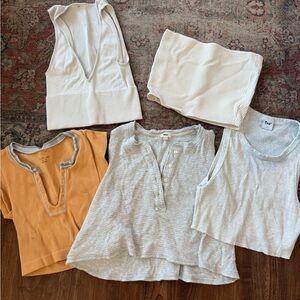 Assorted Tanks and Short Sleeve Lounge Tops